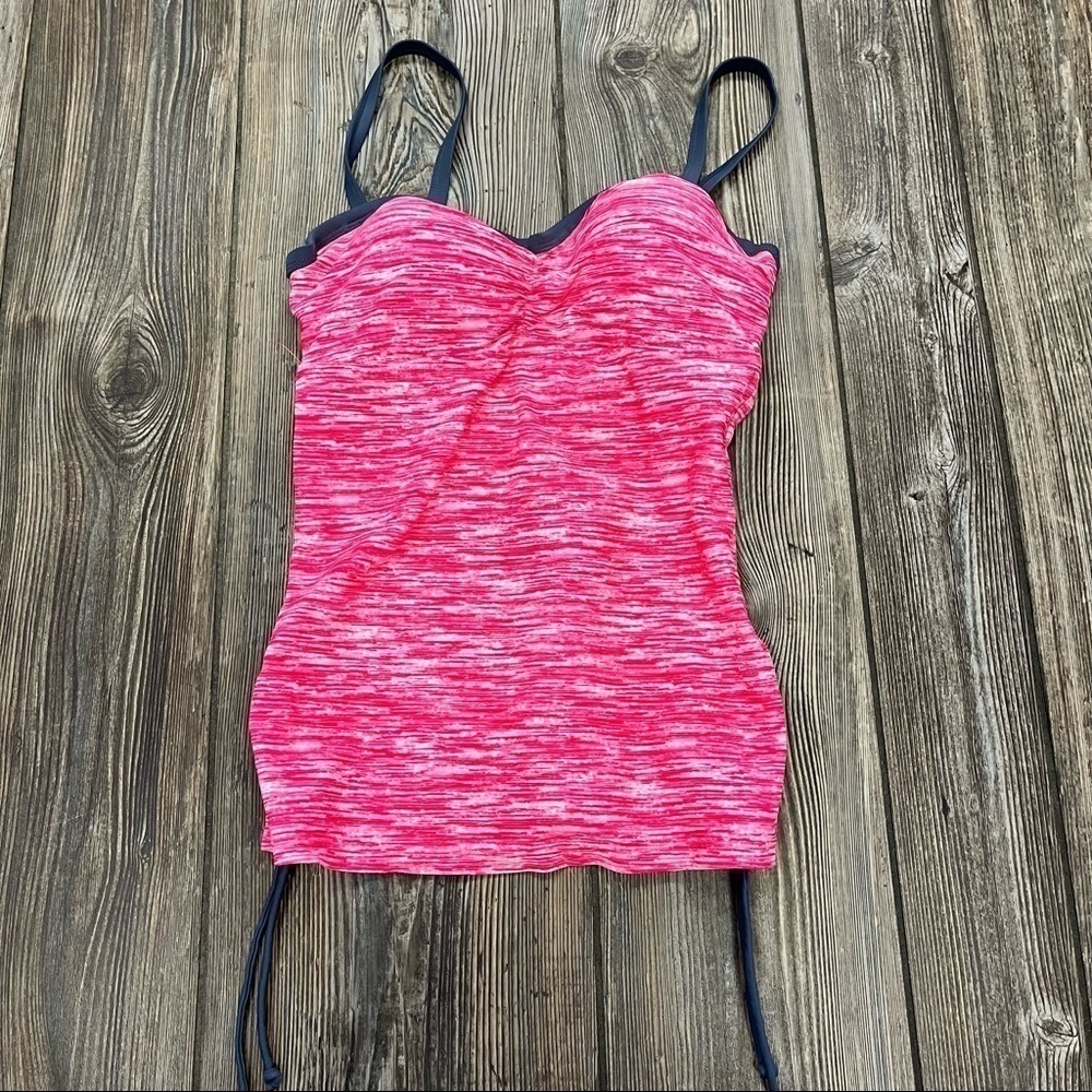 FREE Country Small Tank Top Pink Gray Athletic